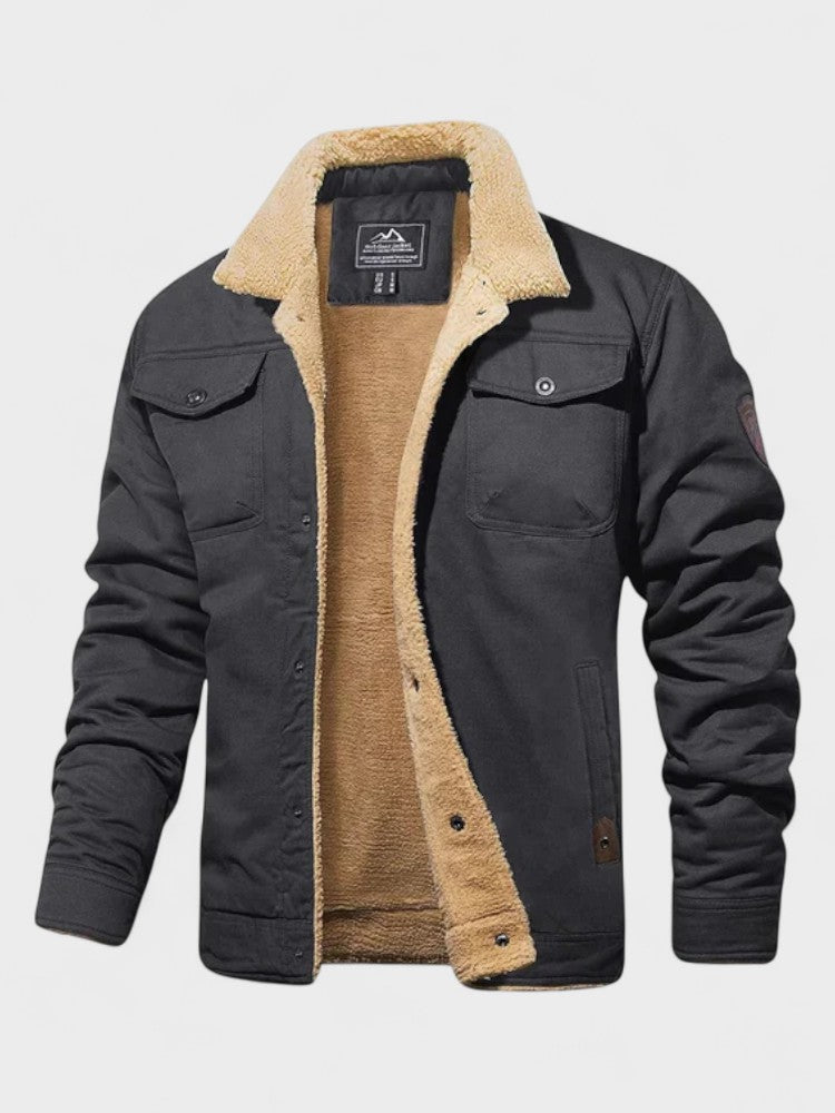 Chaqueta Bomber con Borrego Hombre Casual | Mount™