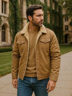 Chaqueta Bomber con Borrego Hombre Casual | Mount™