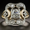 Anillo Mujer Vintage con Piedra Brillante | Aura Eterna