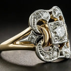 Anillo Mujer Vintage con Piedra Brillante | Aura Eterna