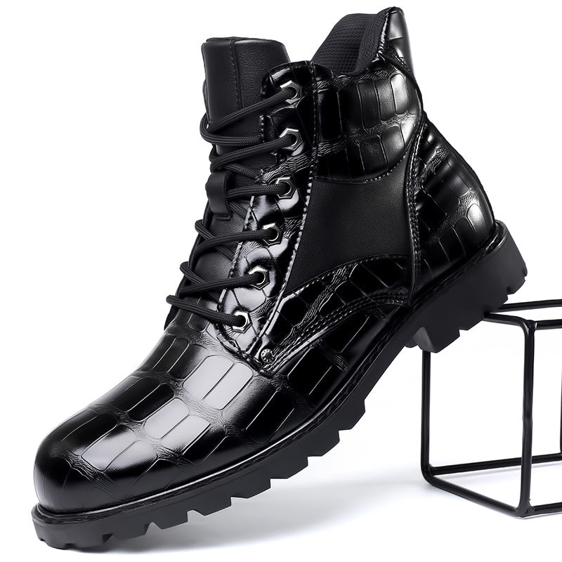 Botas Efecto Piel de Cocodrilo para Hombre | Dante