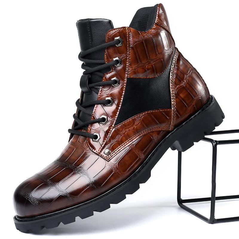 Botas Efecto Piel de Cocodrilo para Hombre | Dante