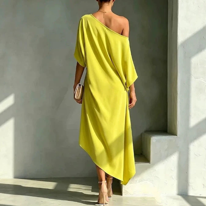 Vestido elegante asimétrico | Camila