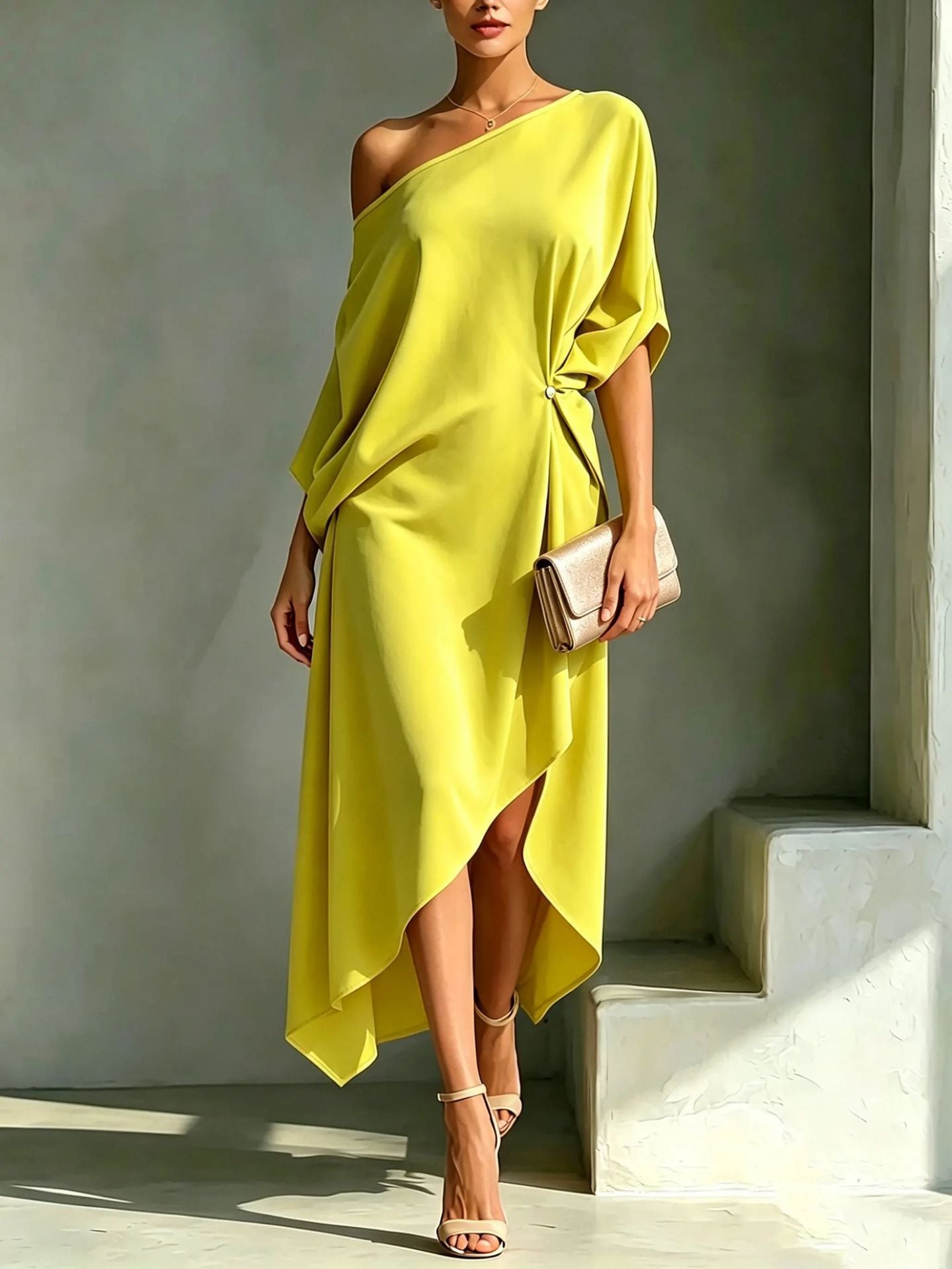 Vestido elegante asimétrico | Camila