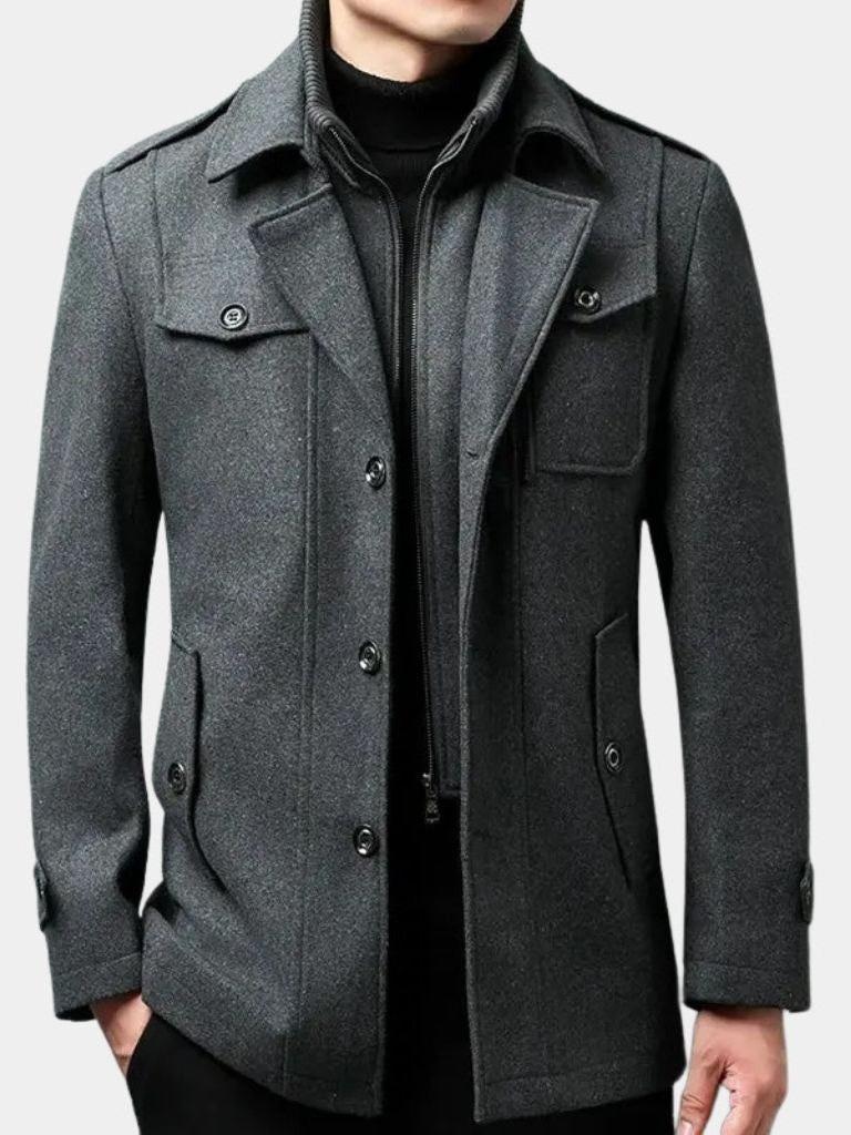 Abrigo de Invierno Hombre Elegante Clásico | Oliver™