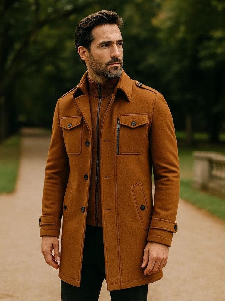 Abrigo de Invierno Hombre Elegante Clásico | Oliver™