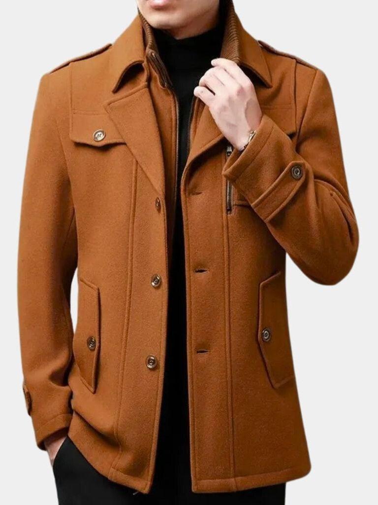 Abrigo de Invierno Hombre Elegante Clásico | Oliver™