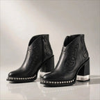 Botas Western Mujer con Tacón Transparente y Bordado | Sawyer