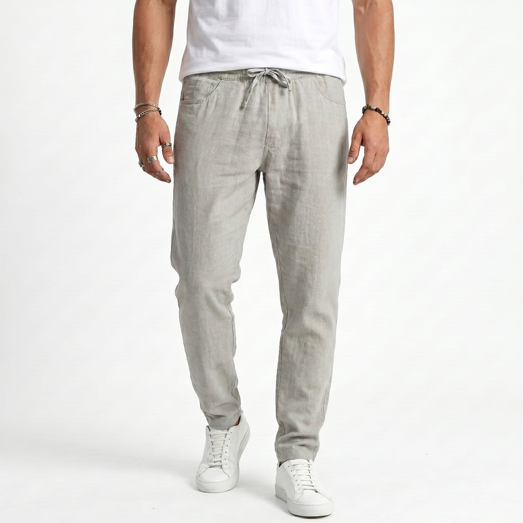 Pantalones Lino Hombre Transpirable