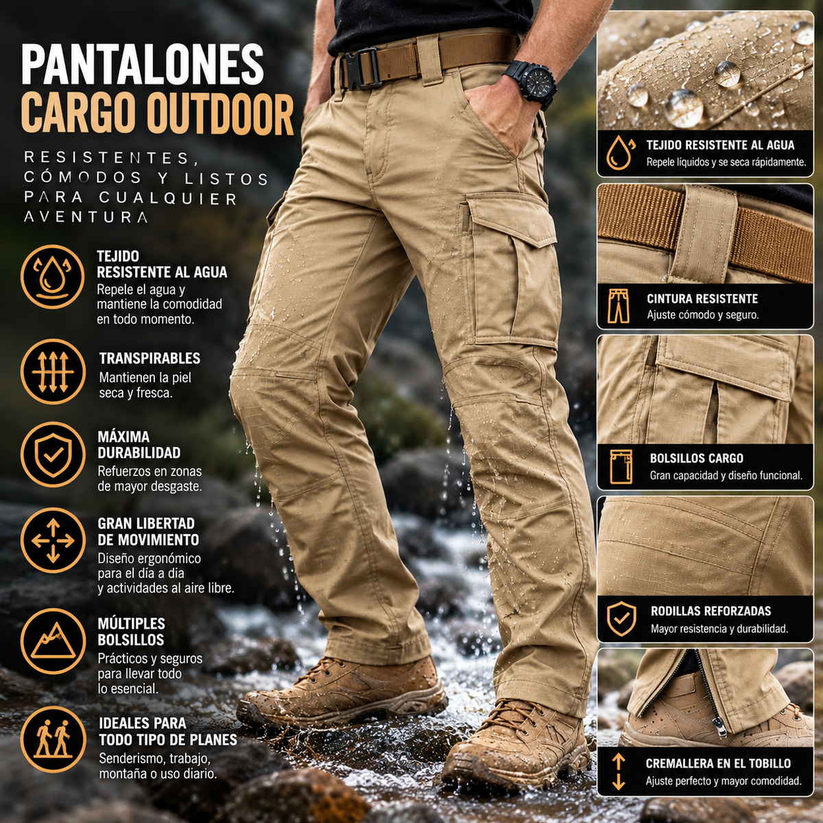 Pantalones impermeables para hombre | Outdoor IX7/ IX9