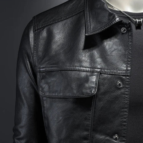 Chaqueta de Cuero Auténtico Hombre Ligera | Calvetti