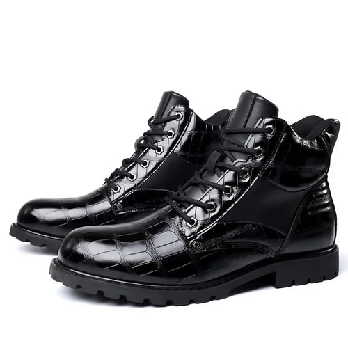 Botas Efecto Piel de Cocodrilo para Hombre | Dante