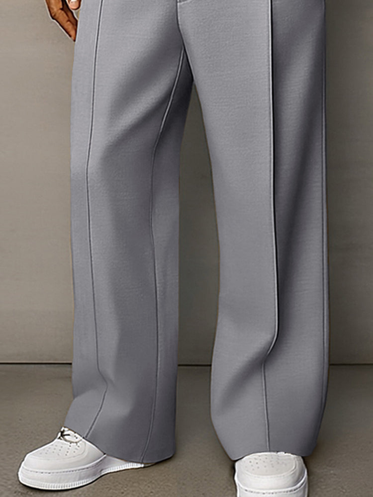 Pantalón de Traje con Cintura Elástica y Botones para Hombre | Gabriel