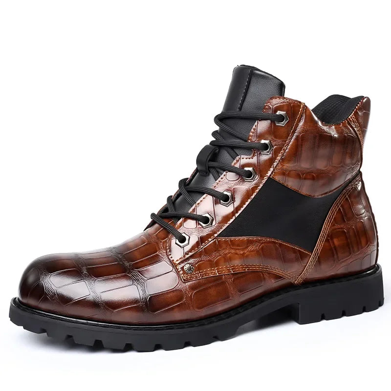 Botas Efecto Piel de Cocodrilo para Hombre | Dante