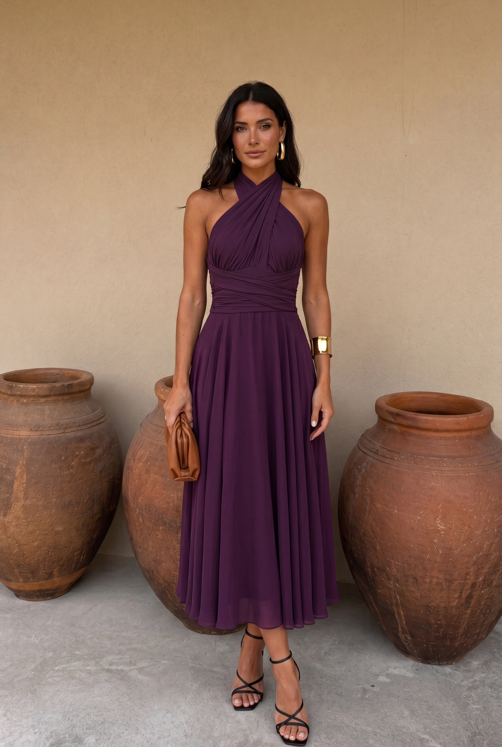 Vestido Midi Multiposición para Invitada de Boda | Murano