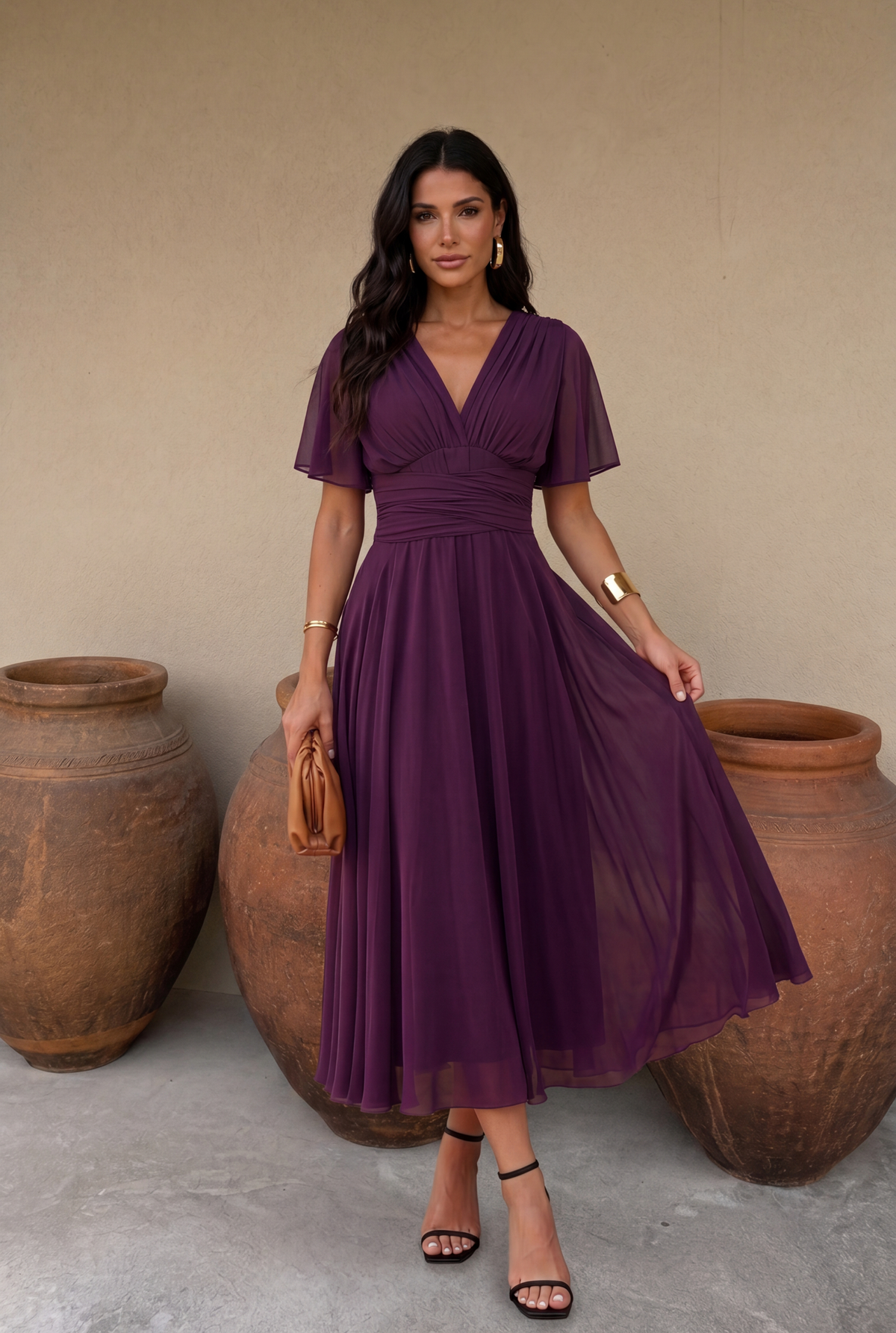 Vestido Midi Multiposición para Invitada de Boda | Murano