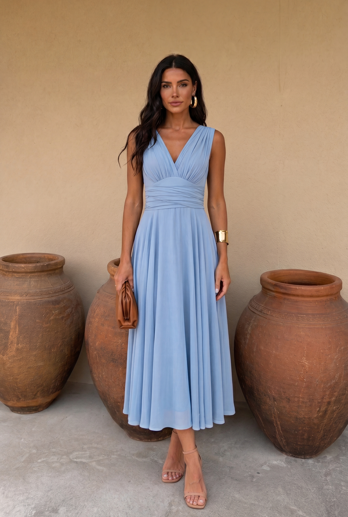 Vestido Midi Multiposición para Invitada de Boda | Murano