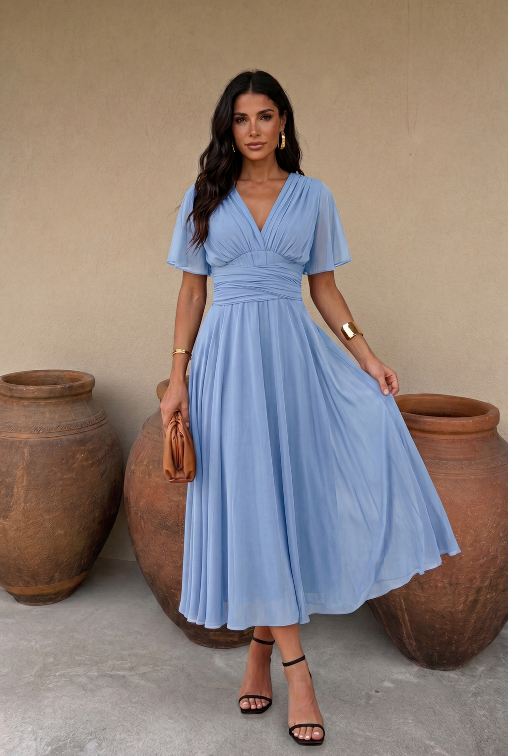 Vestido Midi Multiposición para Invitada de Boda | Murano