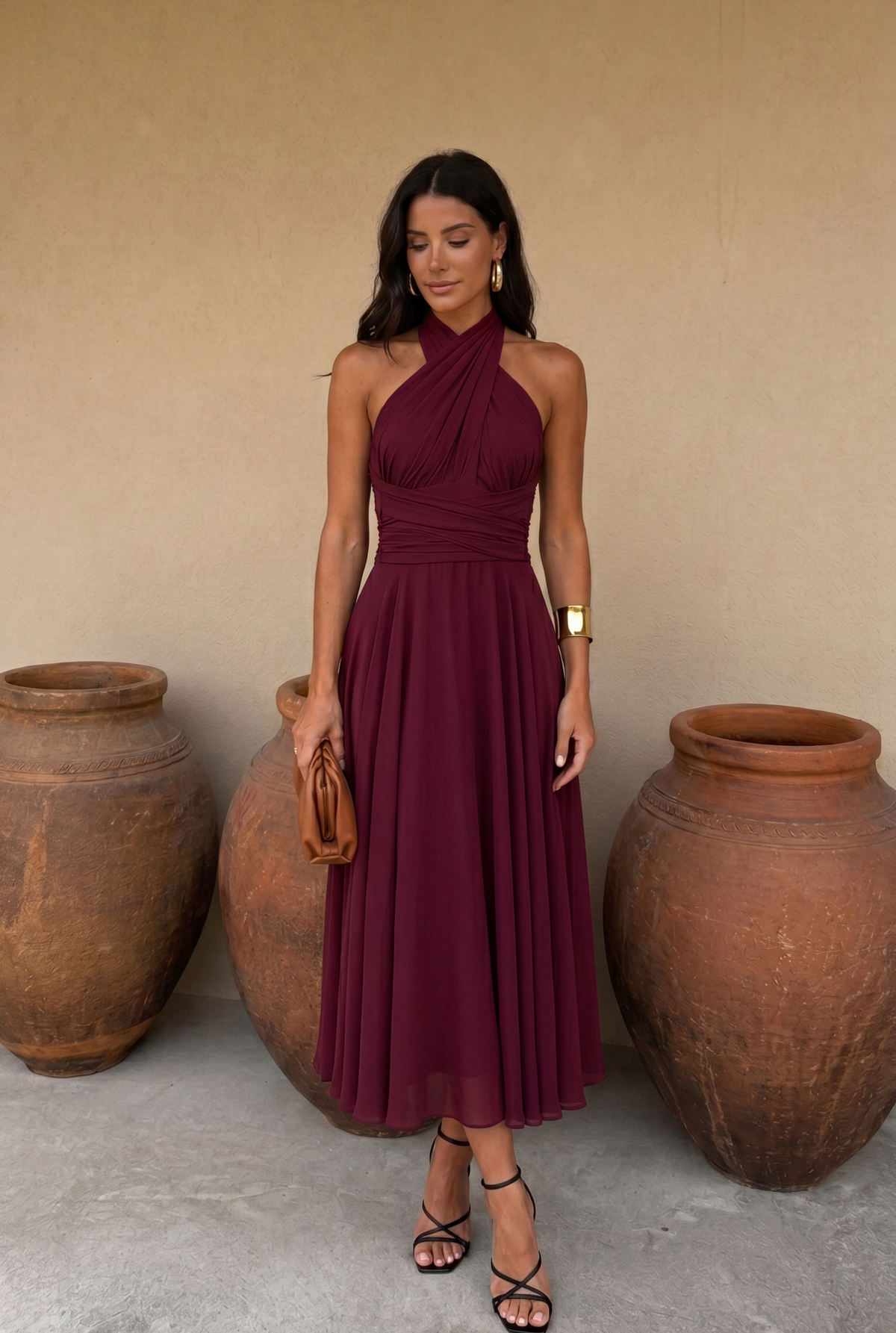 Vestido Midi Multiposición para Invitada de Boda | Murano