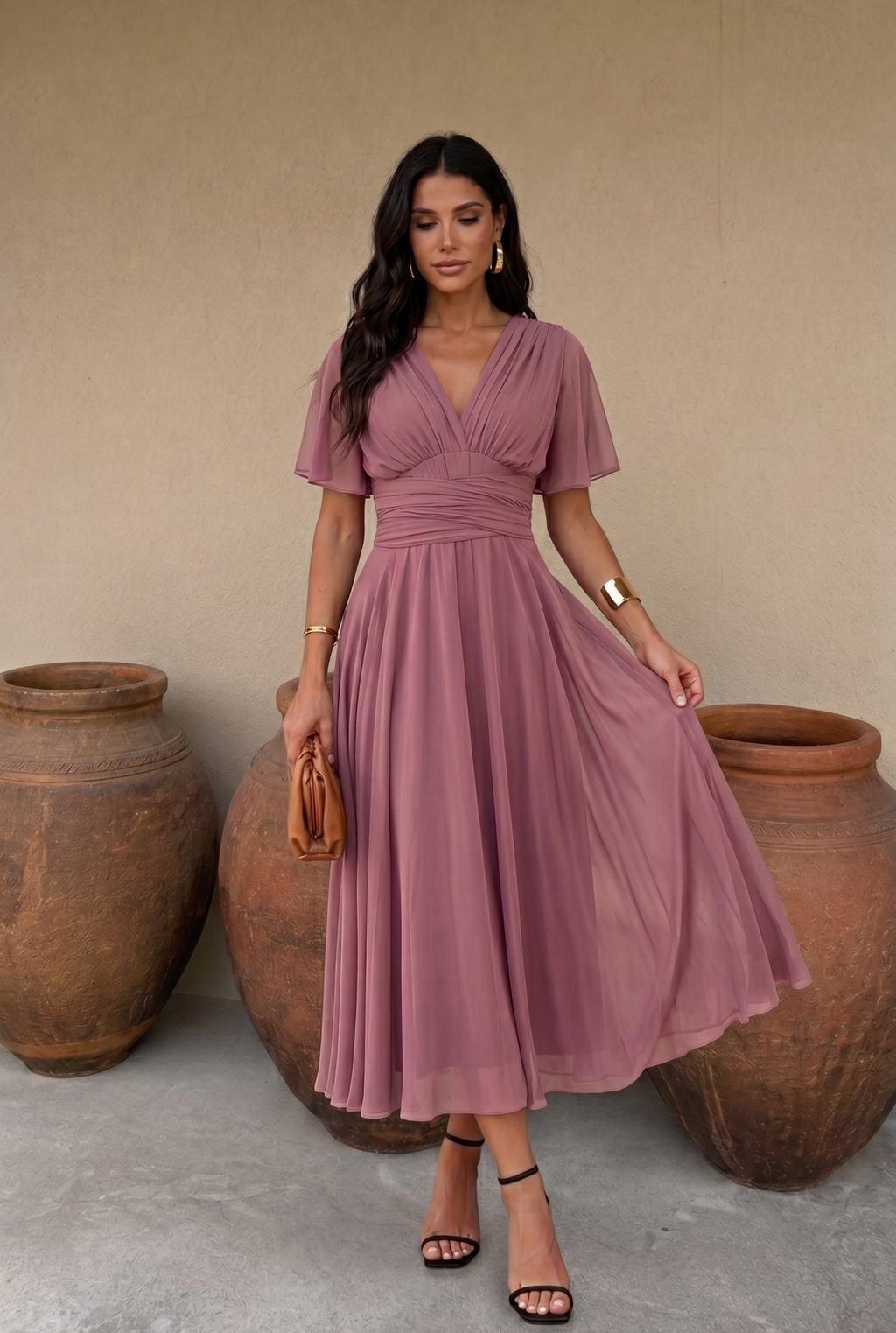 Vestido Midi Multiposición para Invitada de Boda | Murano