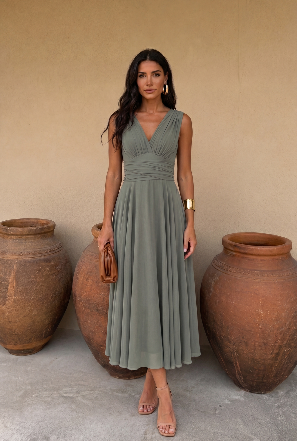 Vestido Midi Multiposición para Invitada de Boda | Murano