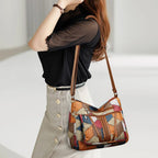 Bolso de piel con mosaico | Solara