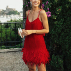 Estiloso vestido de fiesta con brillo de verano sin mangas | Midi