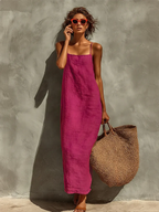 Vestido de Verano Largo Boho Casual con Tirantes | Belen