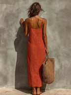 Vestido de Verano Largo Boho Casual con Tirantes | Belen