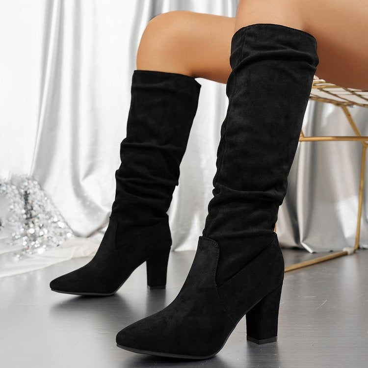 Botas altas elegantes con tacón | Daniela