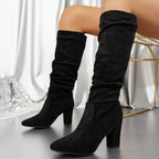 Botas altas elegantes con tacón | Daniela