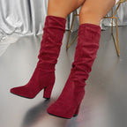 Botas altas elegantes con tacón | Daniela