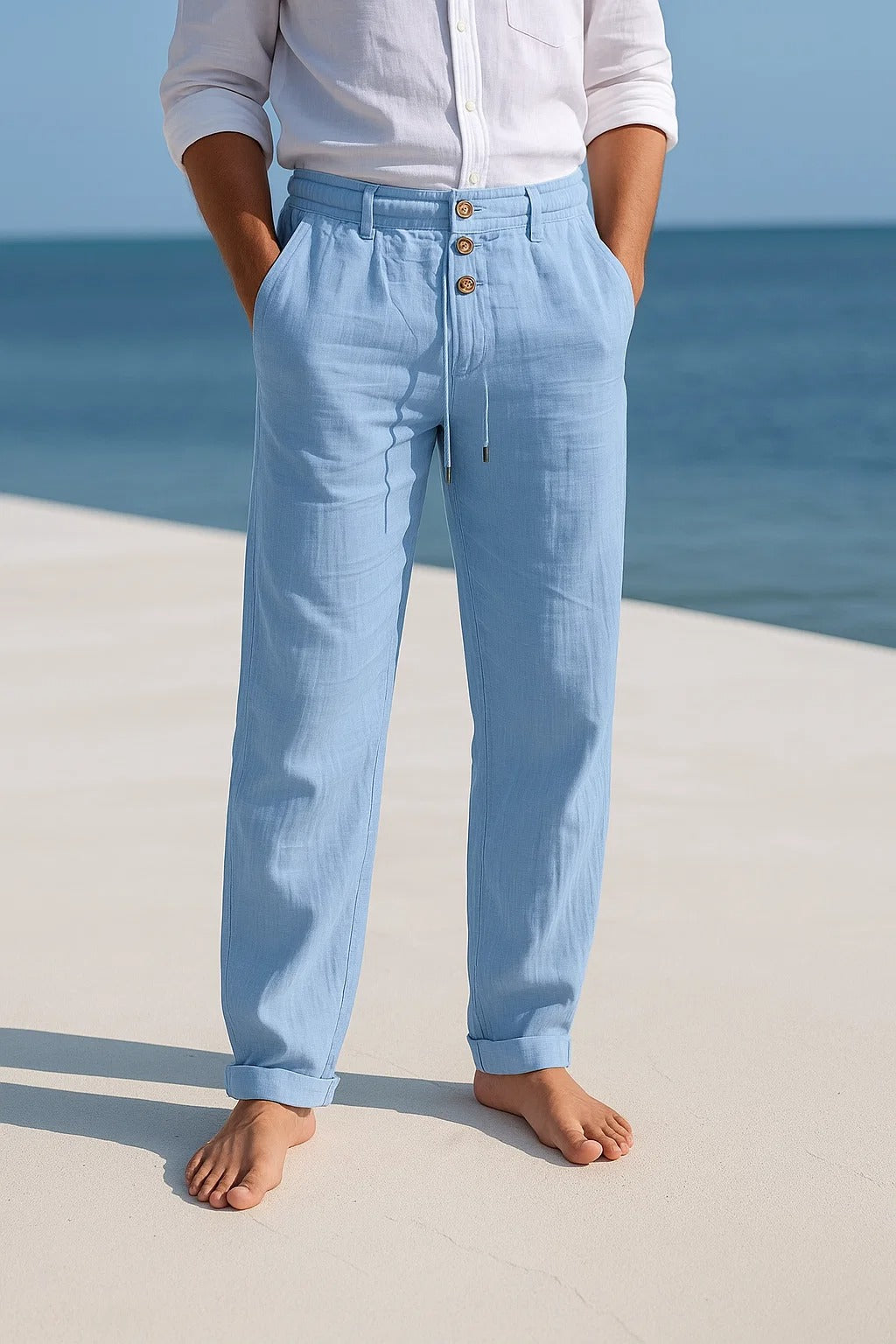 Pantalon de lino ligero verano | Mateo