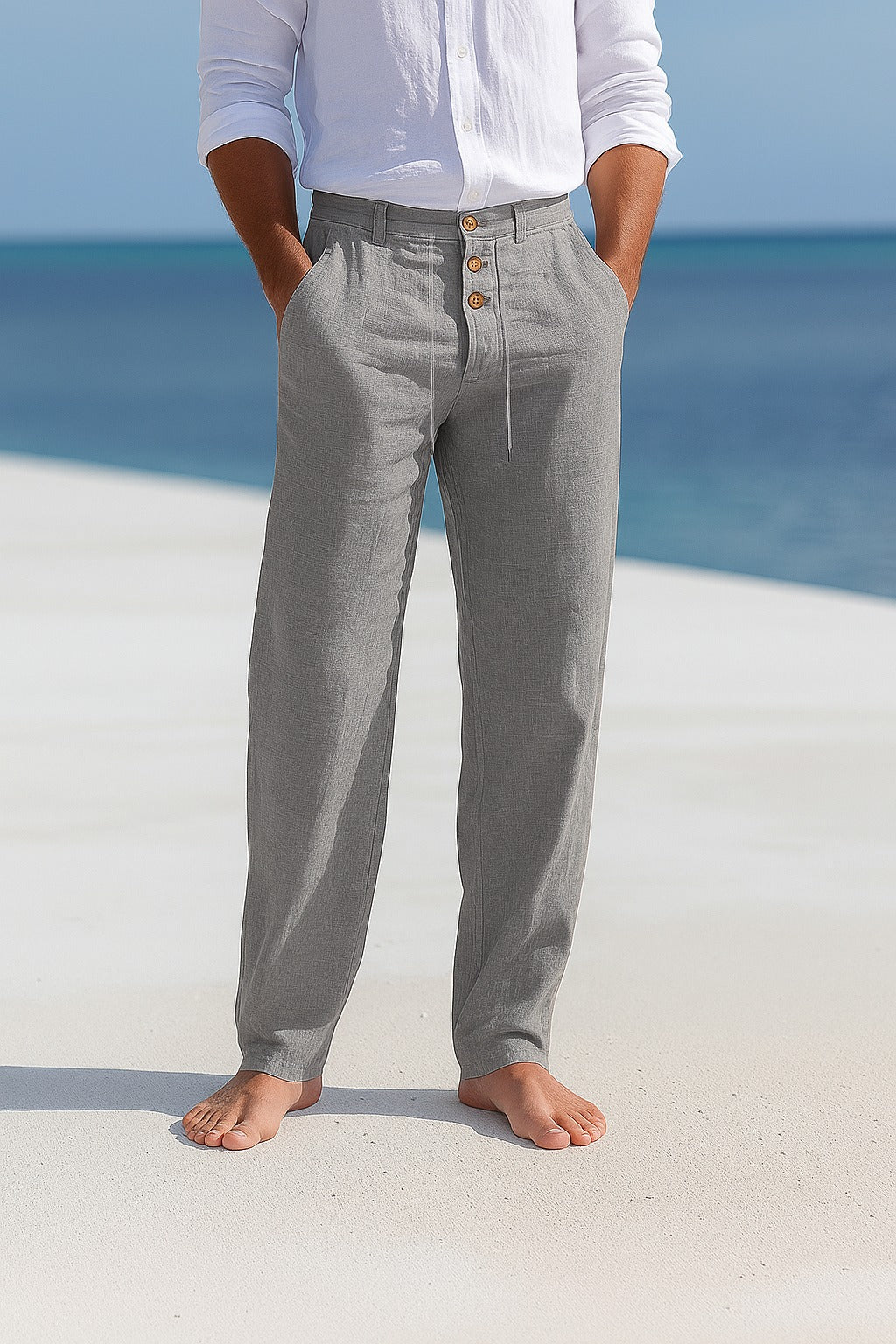 Pantalon de lino ligero verano | Mateo