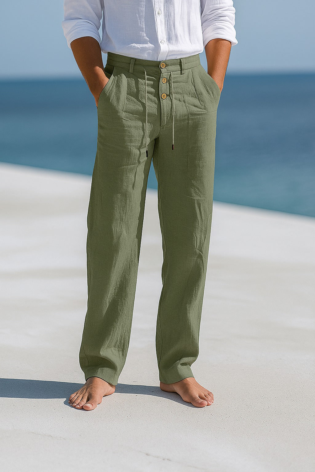 Pantalon de lino ligero verano | Mateo