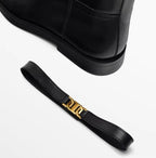 Botas Altas Elegantes para Mujer con Detalle Dorado | Alma