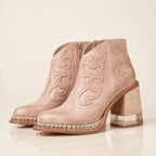 Botas Western Mujer con Tacón Transparente y Bordado | Sawyer
