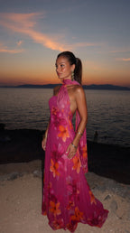 Vestido largo floral para Mujer| Catalina