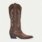 Botas Camperas de Acabado Envejecido Western para Mujer