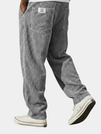 Pantalones de pana para hombre con cintura elástica