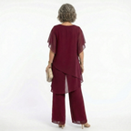 Conjunto Elegante de Ceremonia Mujer Túnica Asimétrica | Ainhoa