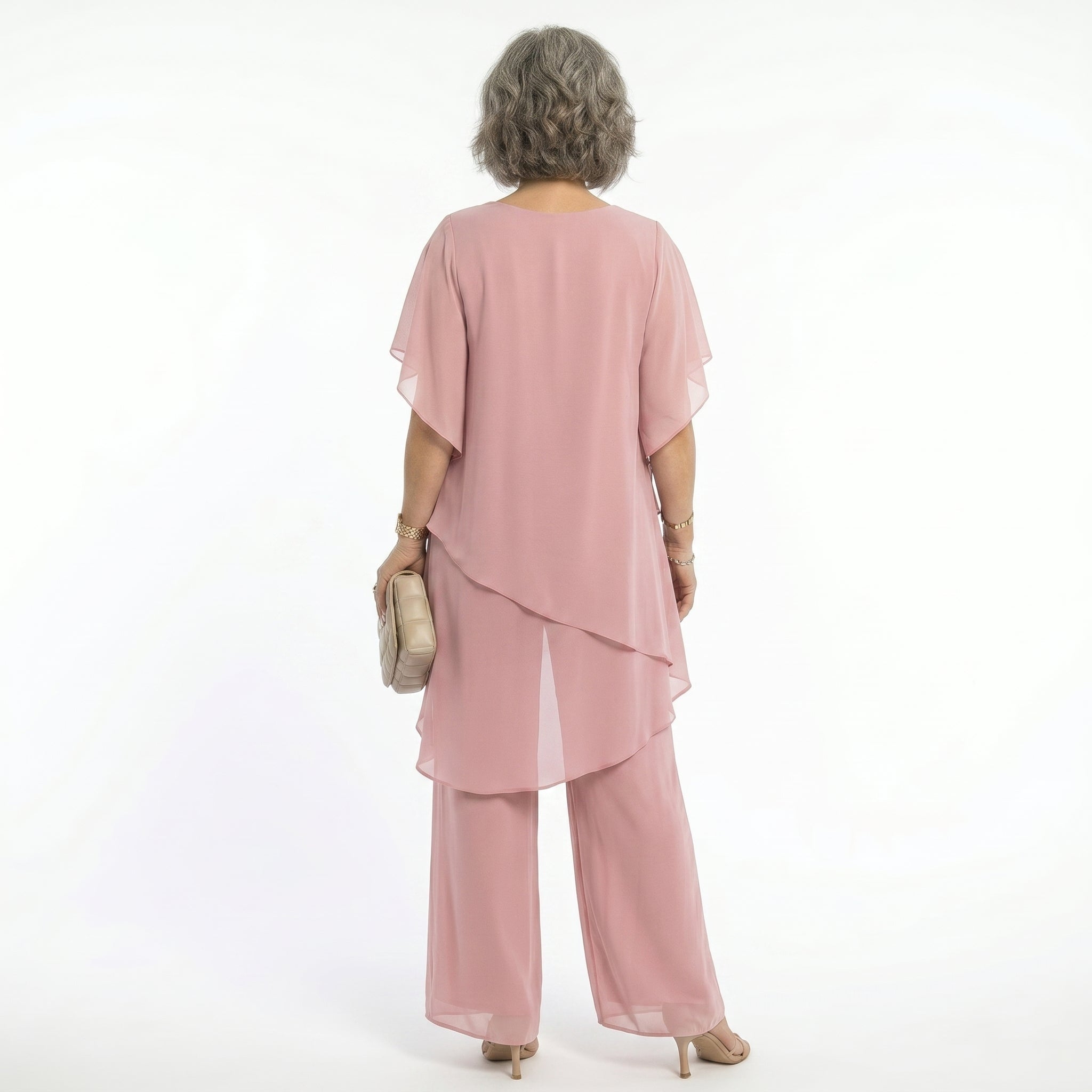 Conjunto Elegante de Ceremonia Mujer Túnica Asimétrica | Ainhoa