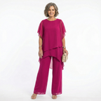 Conjunto Elegante de Ceremonia Mujer Túnica Asimétrica | Ainhoa