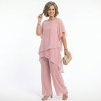 Conjunto Elegante de Ceremonia Mujer Túnica Asimétrica | Ainhoa