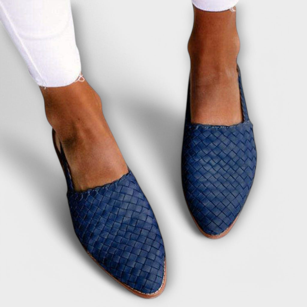 Mocasín con talón abierto y tejido trenzado | Inma