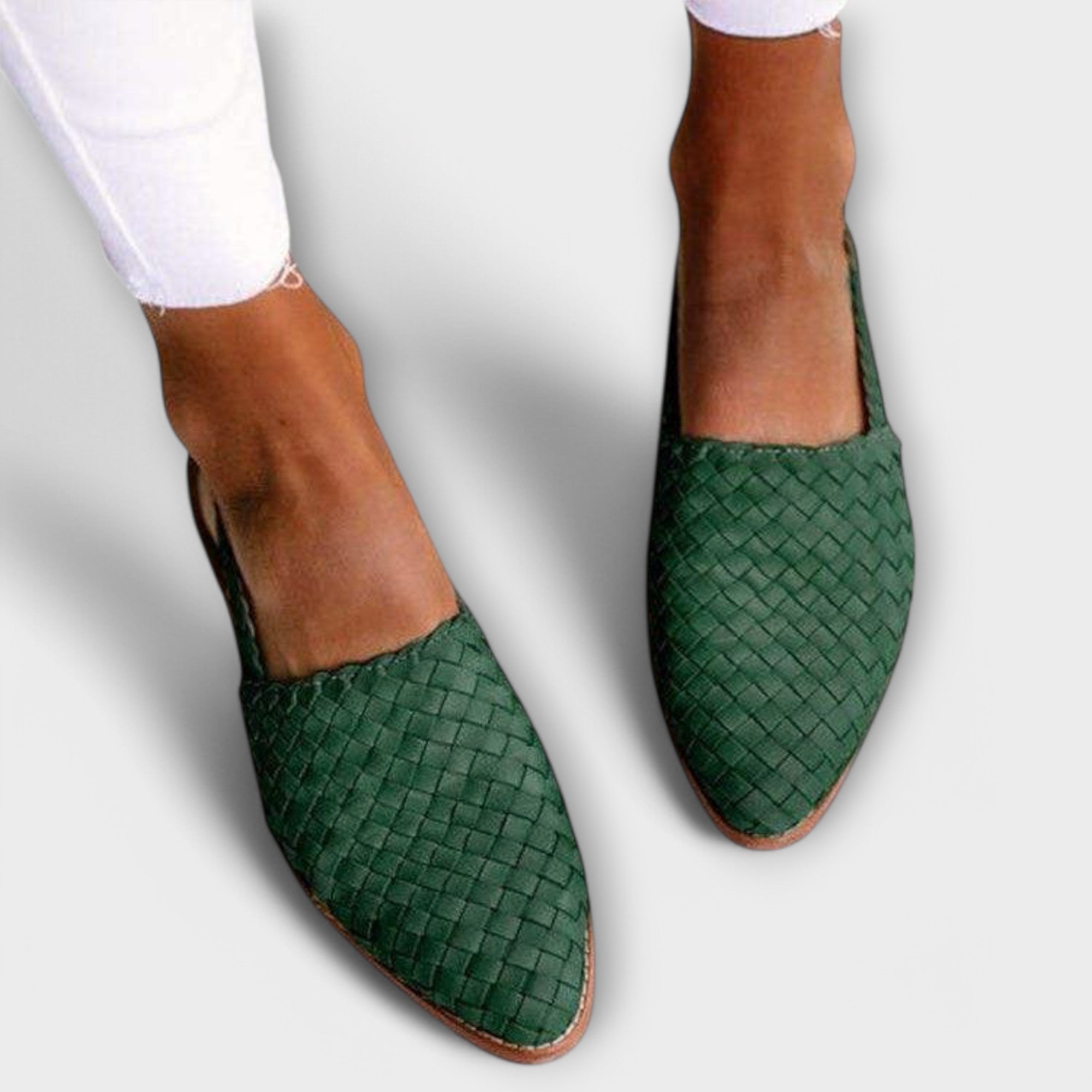 Mocasín con talón abierto y tejido trenzado | Inma