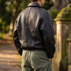 Chaqueta Efecto Piel con Cremallera y Cuello Camisero para Hombre | Héctor