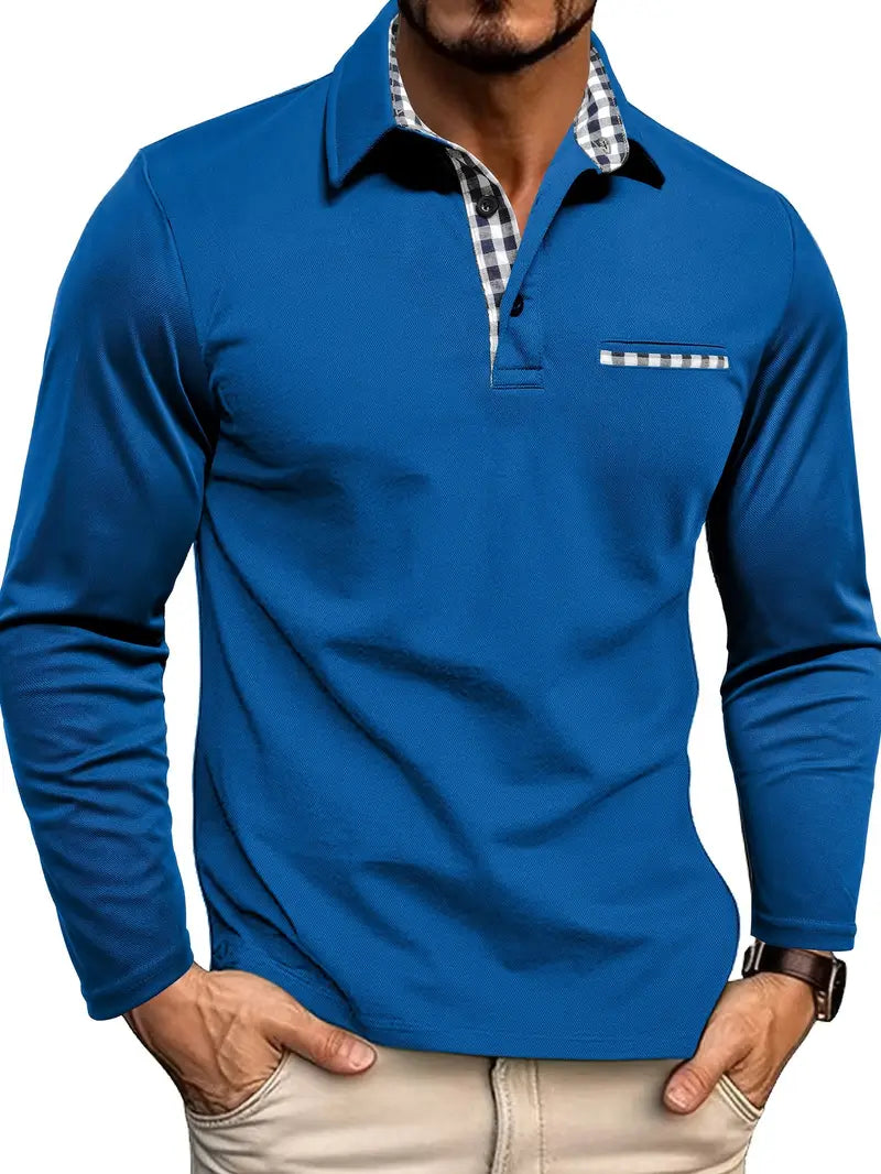 Polo Manga Larga Hombre Algodón | Carlos™