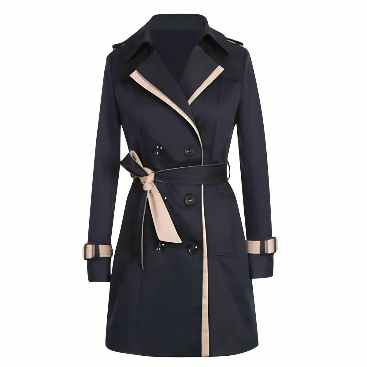 Beatriz | Trench Coat Doble Botonadura Mujer Cuello Solapa