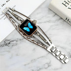 Pulsera trenzada de varios hilos para Apple Watch, con dije de árbol de la vida, para mujer, modelo Ténecia